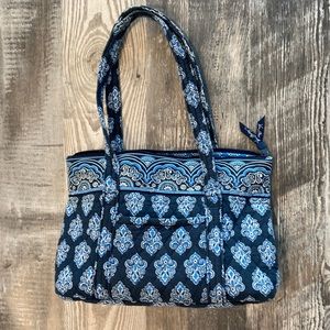 Vintage Blue and Navy Vera Bradley Shoulder Bag